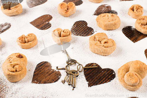 Image of Heart shaped biscuits