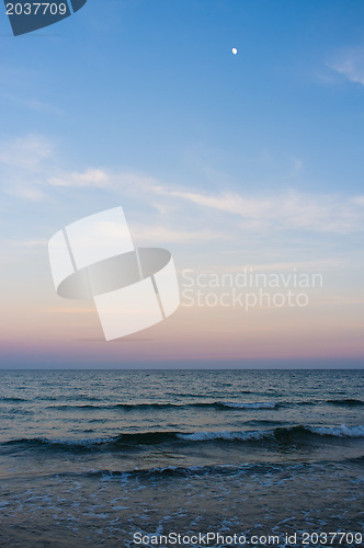 Image of Dawn on a Mediterranean beach