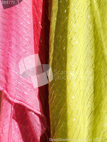 Image of Colorful textiles abstract texture