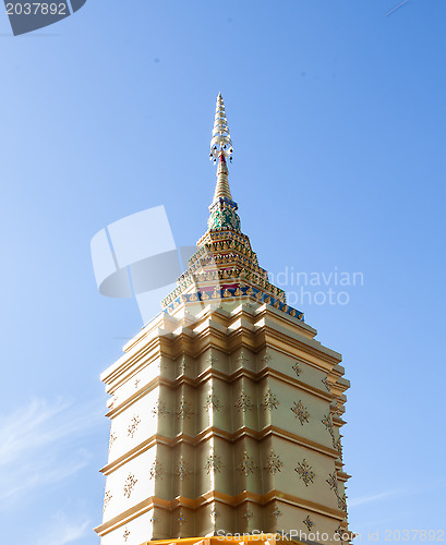 Image of The beauty of Thai northern lanna style architecture in the temp