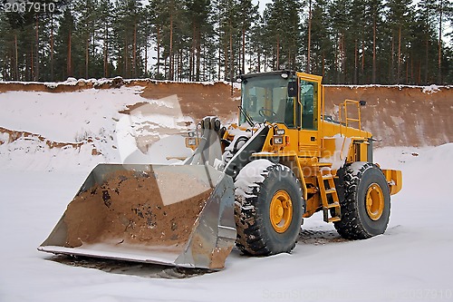 Image of Wheel Loader at Winter Sand Pit