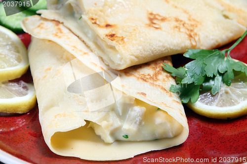 Image of Crepe with chicken filling