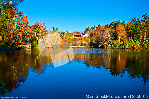 Image of lake reflections