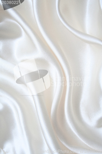 Image of Smooth elegant white silk 