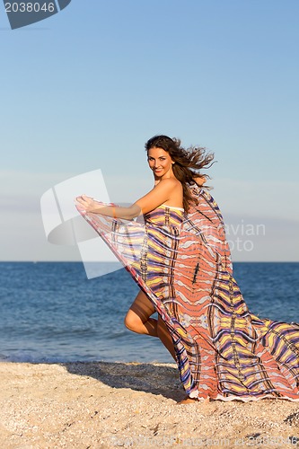 Image of Joyful young woman