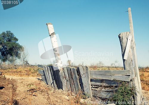 Image of Old rural fence