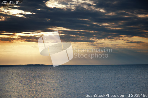 Image of Sea and sunset