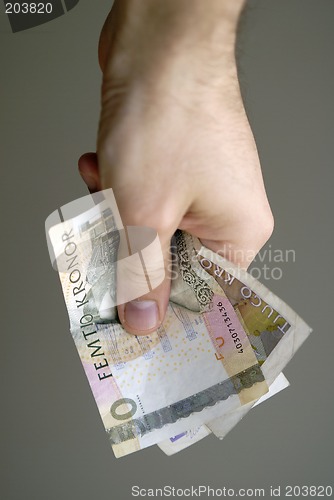 Image of Hand with money