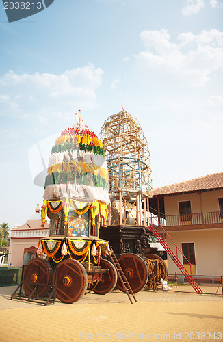 Image of Holly chariot in the Indian temple