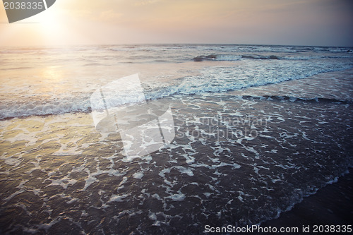 Image of Sunset at the sea