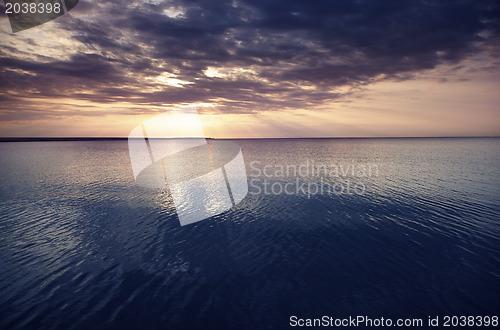 Image of Sunset at the sea