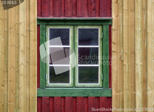 Image of Window on a colorful wall