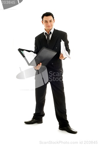 Image of businessman with folder