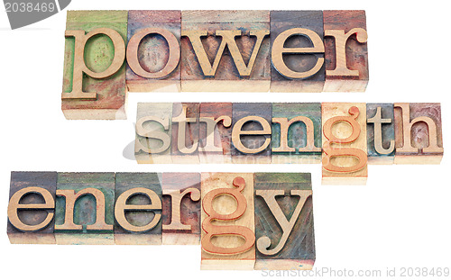 Image of power, strength, energy words