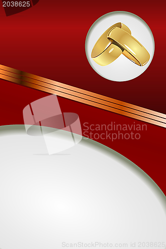 Image of Red Wedding card