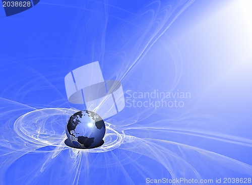 Image of Earth's magnetic field