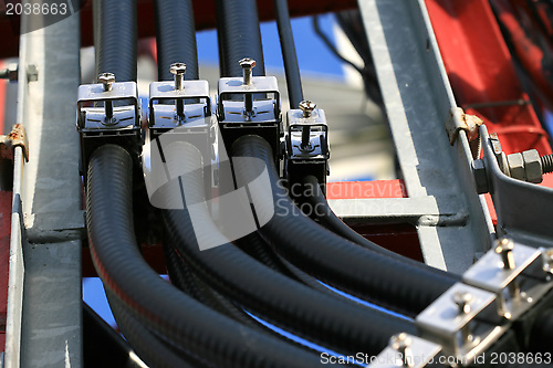 Image of Electrical cables in an industrial installation