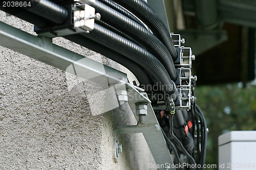 Image of Electrical cables in an industrial installation