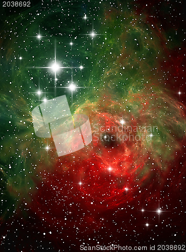 Image of Colorful space nebula