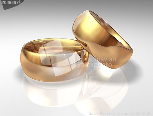 Image of Two wedding ring