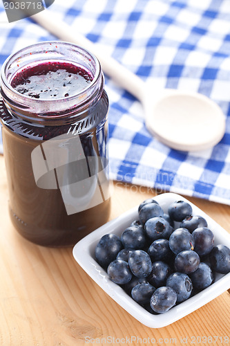 Image of blueberries and jam