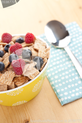 Image of cinnamon cereals with fruits