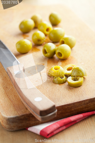 Image of cutted olive