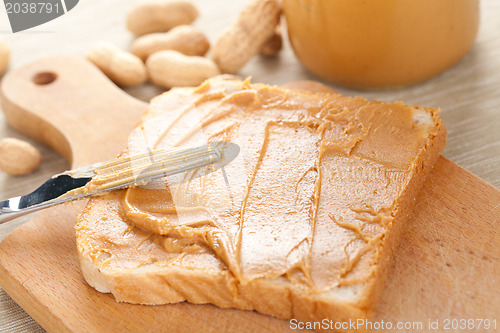 Image of peanut butter  sandwich