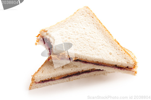 Image of peanut butter and jelly sandwich