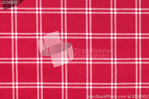 Image of white and red checkered pattern