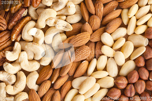 Image of nuts background