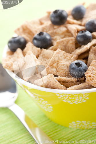 Image of cinnamon cereals with blueberries