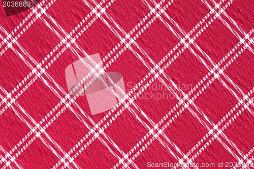 Image of white and red checkered pattern