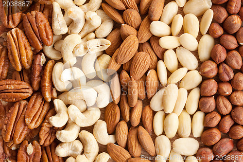 Image of nuts background