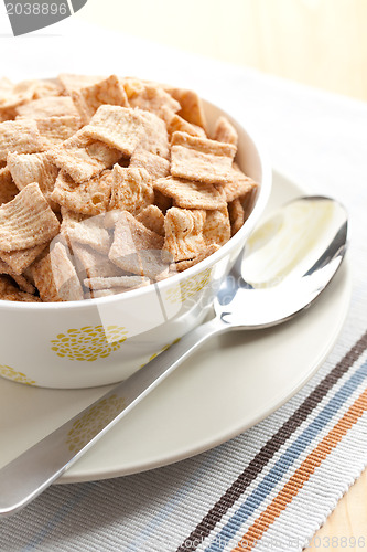 Image of cinnamon cereal in bowl