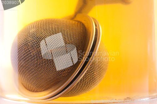 Image of detail of tea strainer 