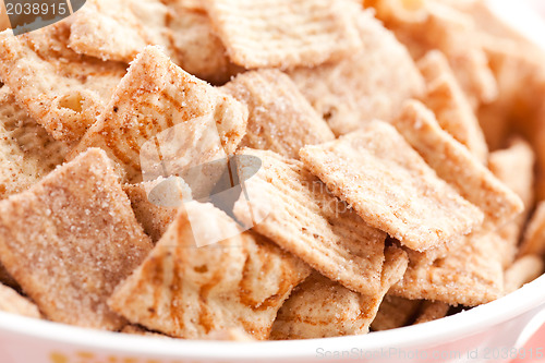 Image of cinnamon cereal in bowl