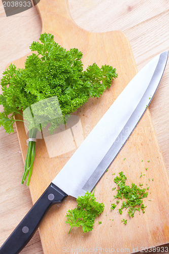 Image of chopped parsley