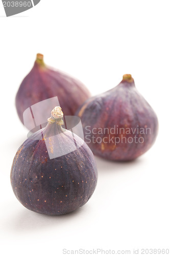 Image of fig fruit on white background