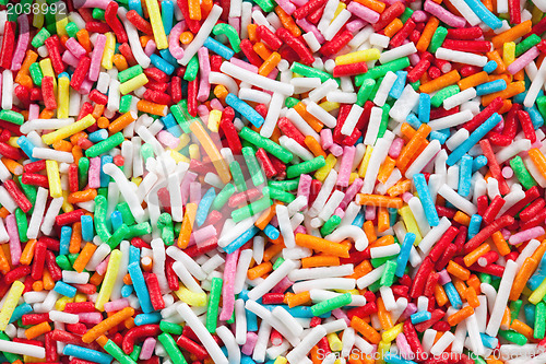 Image of colorful sugar sprinkles