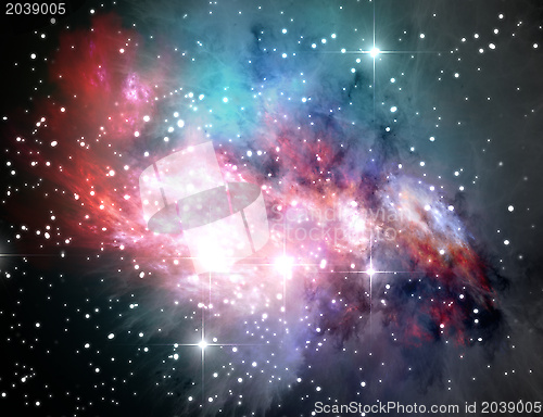 Image of Colorful space nebula
