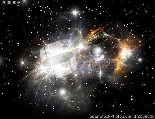 Image of Colorful space nebula