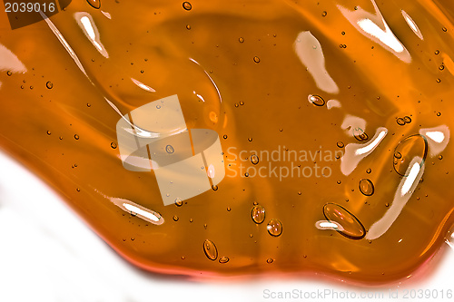 Image of Bubbles in honey