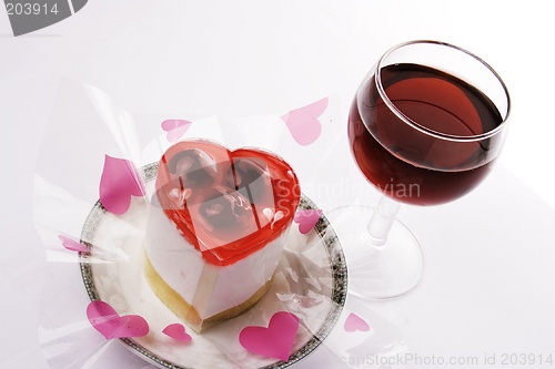 Image of Red Wine With Dessert