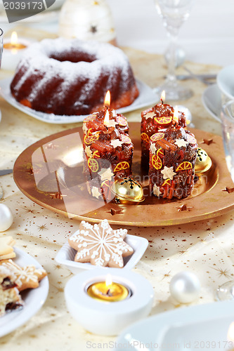 Image of Decorated Christmas table