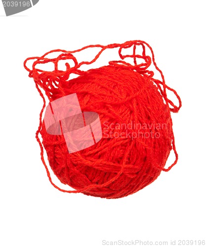 Image of Red ball of yarn