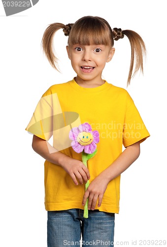 Image of Girl with flower