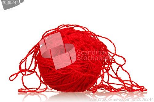 Image of Red ball of yarn