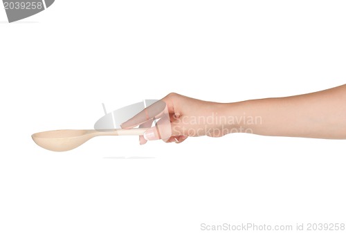 Image of Hand with spoon