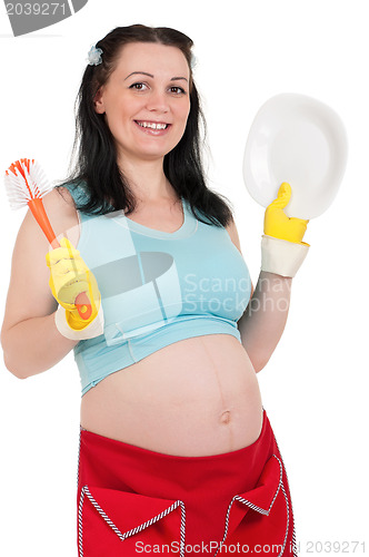 Image of Pregnant housewife